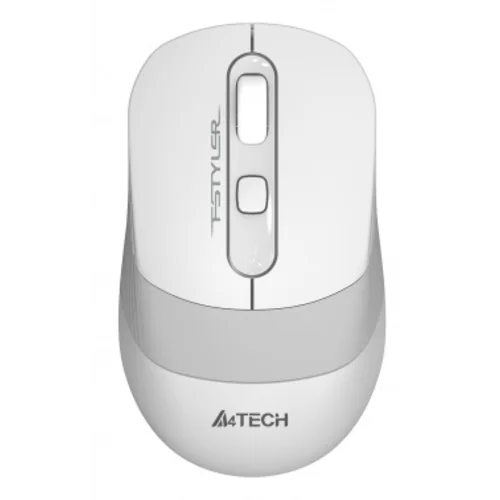 Мышь A4Tech Fstyler FG10S белый/серый оптическая (2000dpi) silent беспроводная USB для ноутбука (4but)